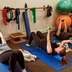 Our Mum's &amp; Bubs class hard at work! Are you a new mum, struggling to get back to exercise and not sure where to start? Strengthen and stretch your body and help to alleviate new-mum discomforts without needing to find a babysitter. These sessions blend mat and reformer Pilates exercises with o...